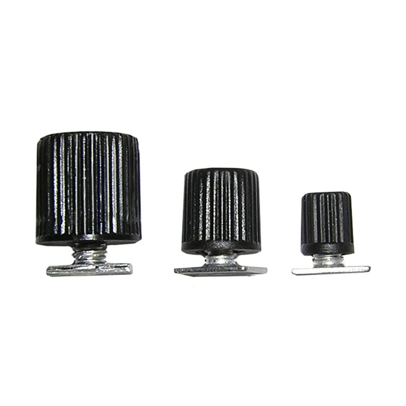 Vim Products MR-SA Magrails Tl 1/4" Socket Studs & T Bolt, 10 Pack, Black